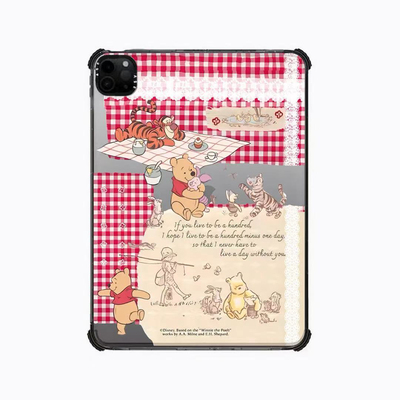 小熊维尼野餐适用苹果iPad Pro12.9寸平板mini7保护套2024 Air第4/5/6/7/8代11寸卡通ipad10/11防摔壳可爱A16