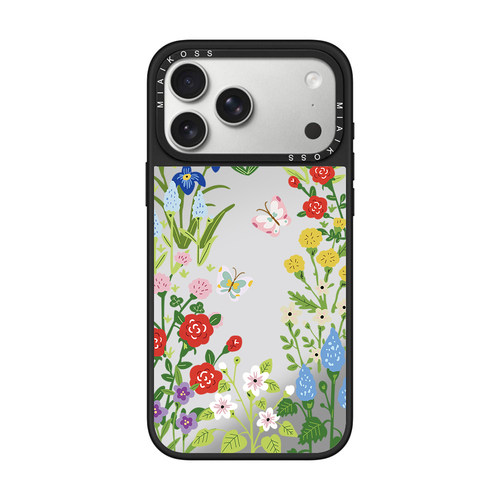 MIAIKOSS/妙吻联名花朵蝴蝶彩色爱心适用iPhone17Promax苹果16手机壳15潮牌14防摔套13个性12女11艺术磁吸版