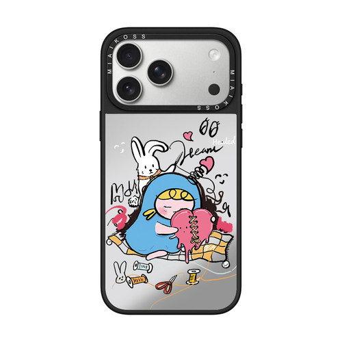 MIAIKOSS/妙吻联名阿豆豆Adoudou联名治愈系小女孩适用iPhone17Promax苹果16手机壳15潮牌14防摔套13个性12女