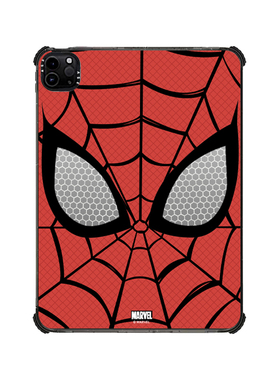 联名红色蜘蛛侠面具适用苹果iPad Pro11寸平板电脑mini7/6保护套ipad10/11代防摔壳13/12.9mini卡通创意A16