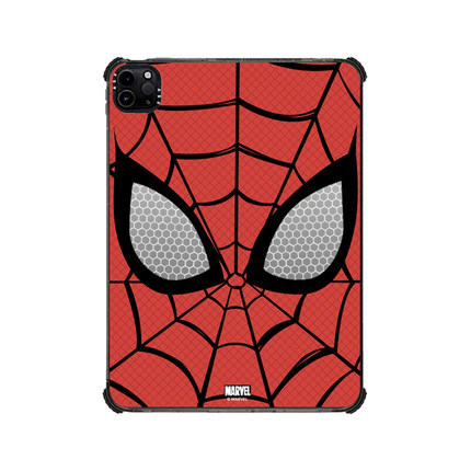 联名红色蜘蛛侠面具适用苹果iPad Pro11寸平板电脑mini7/6保护套ipad10/11代防摔壳13/12.9mini卡通创意A16