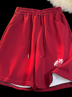 ins美式印花潮牌复古时尚休闲爆款夏季宽松五分短裤 DK8802特p32