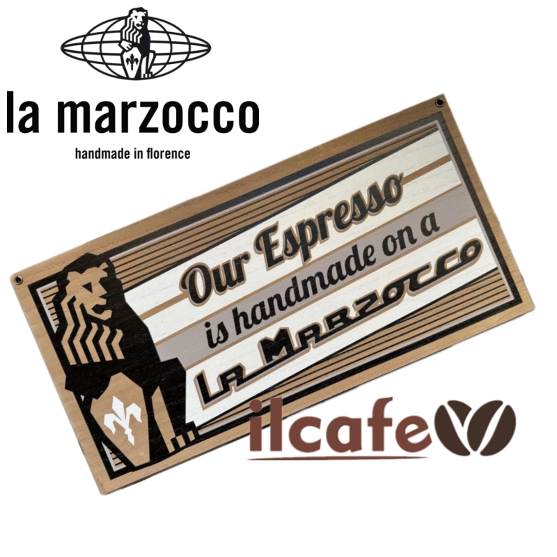 辣妈lamarzocco官方周边咖啡机logo木质招牌挂件