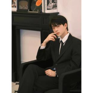 白衬衫 正装 商务西服外套免烫成人礼大学生高级感面试西装 西裤 套装