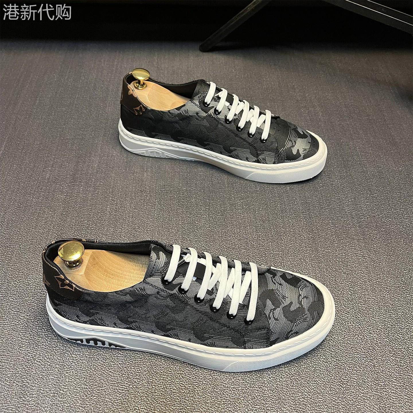 Conlimy Linmax~巨好穿不挑人~迷彩透气帆布鞋男防滑时尚休闲板鞋