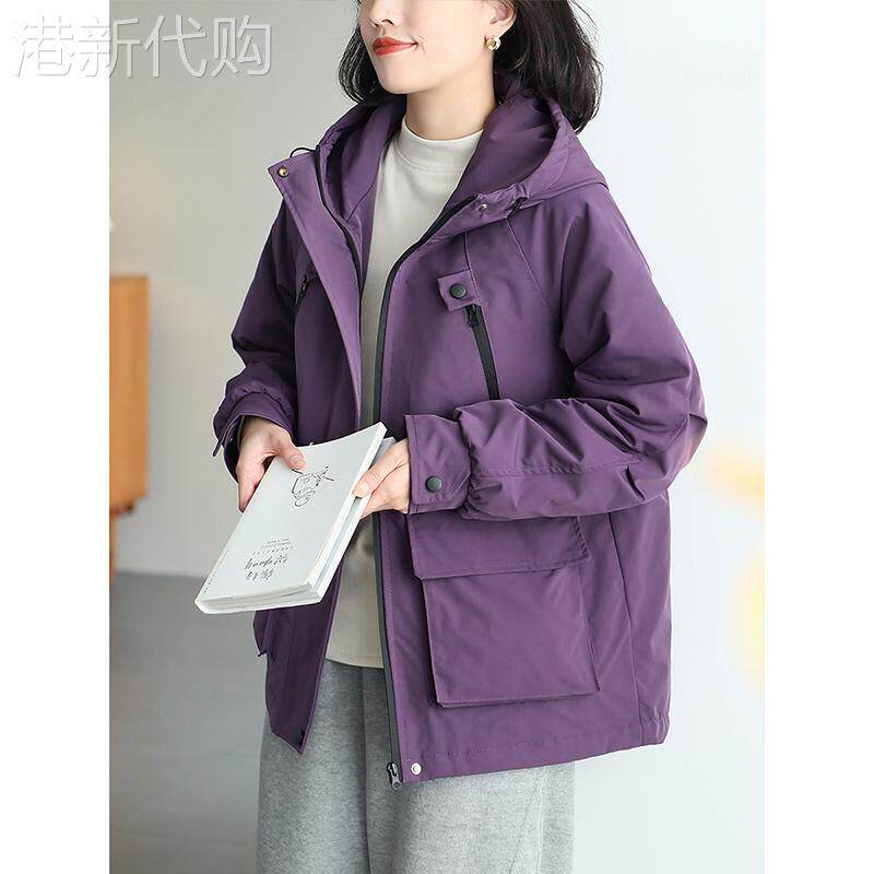 文艺连帽夹棉外套女2026年秋冬季新款加厚保暖棉服宽松休闲上衣女