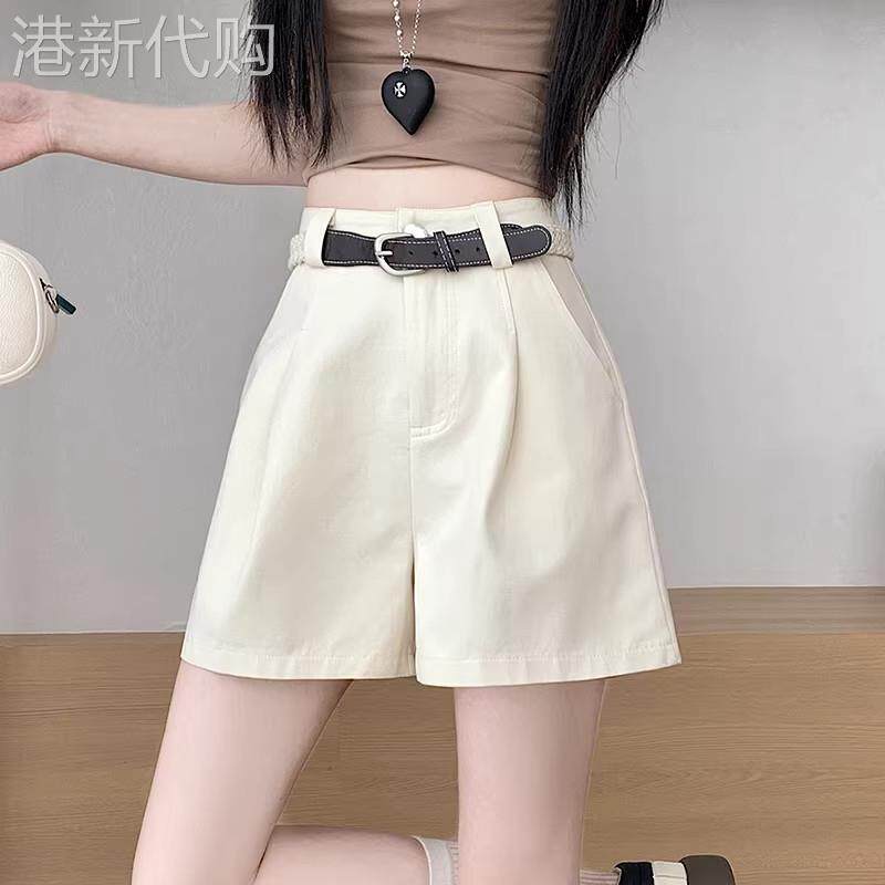 洗水棉短裤女夏季薄款外穿2026新款阔腿显瘦高腰a字宽松休闲裤子