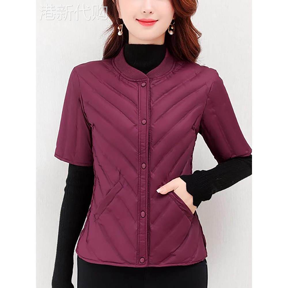羽绒马甲女士2025秋冬季新款半袖短袖羽绒服内胆修身保暖坎肩背心