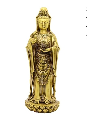 全铜法轮佛像普陀山中式