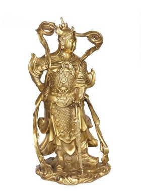 全铜韦陀武财神关公像开业礼品