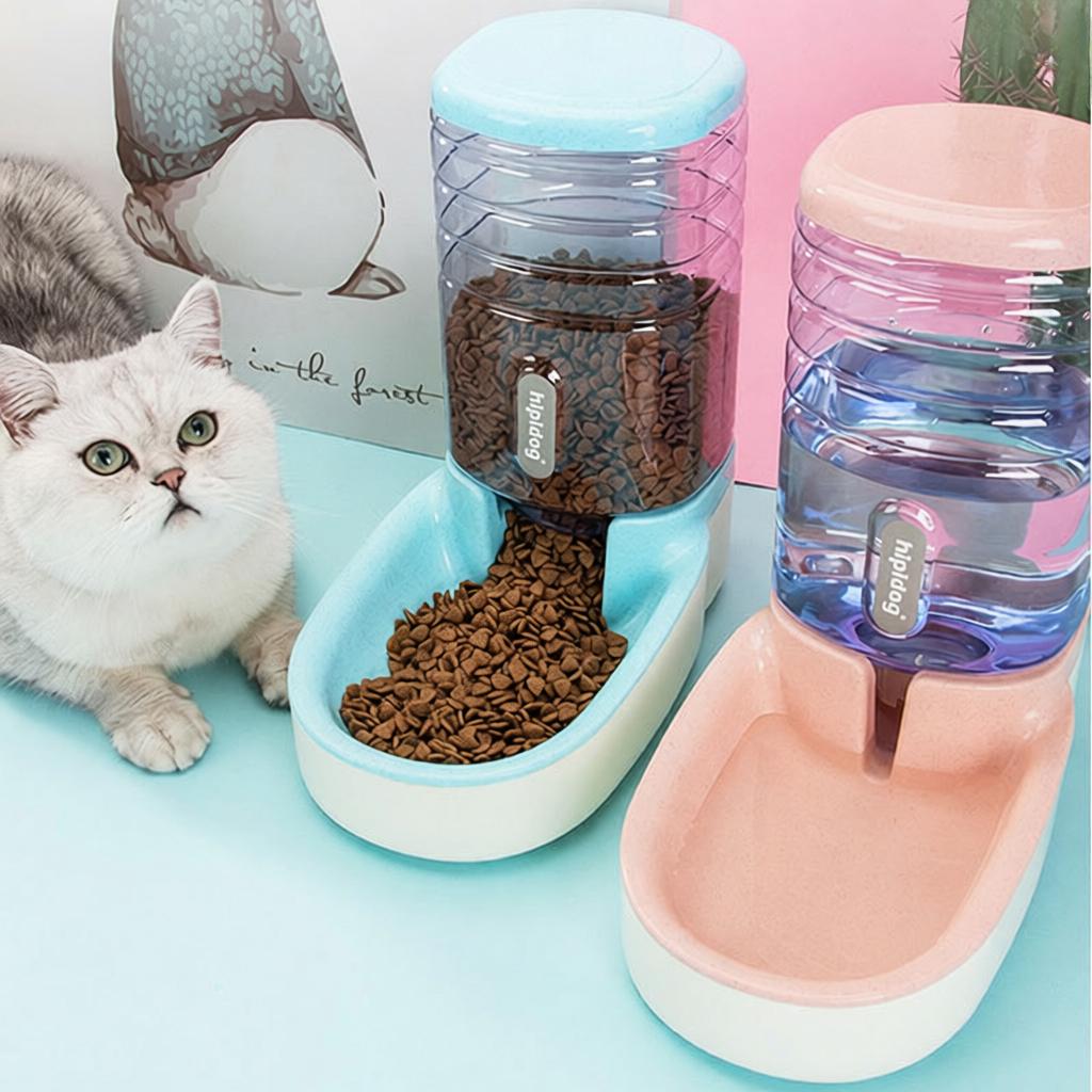 猫咪饮水机自动饮水器3 8L大号储粮桶狗狗喂食器狗碗自动宠物用品