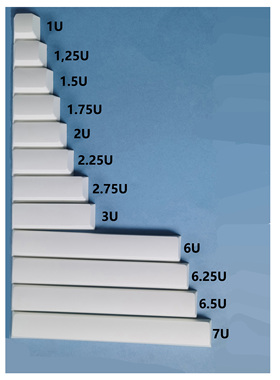 1U1.25U1.5U1.75U2U2.25U2.75U3U4.25U6U6.25U6.5U7UMDA原厂键帽