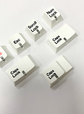 DNDKB热升华cherry原厂高度PBT灯帽阶梯caps lock大小写num指示灯
