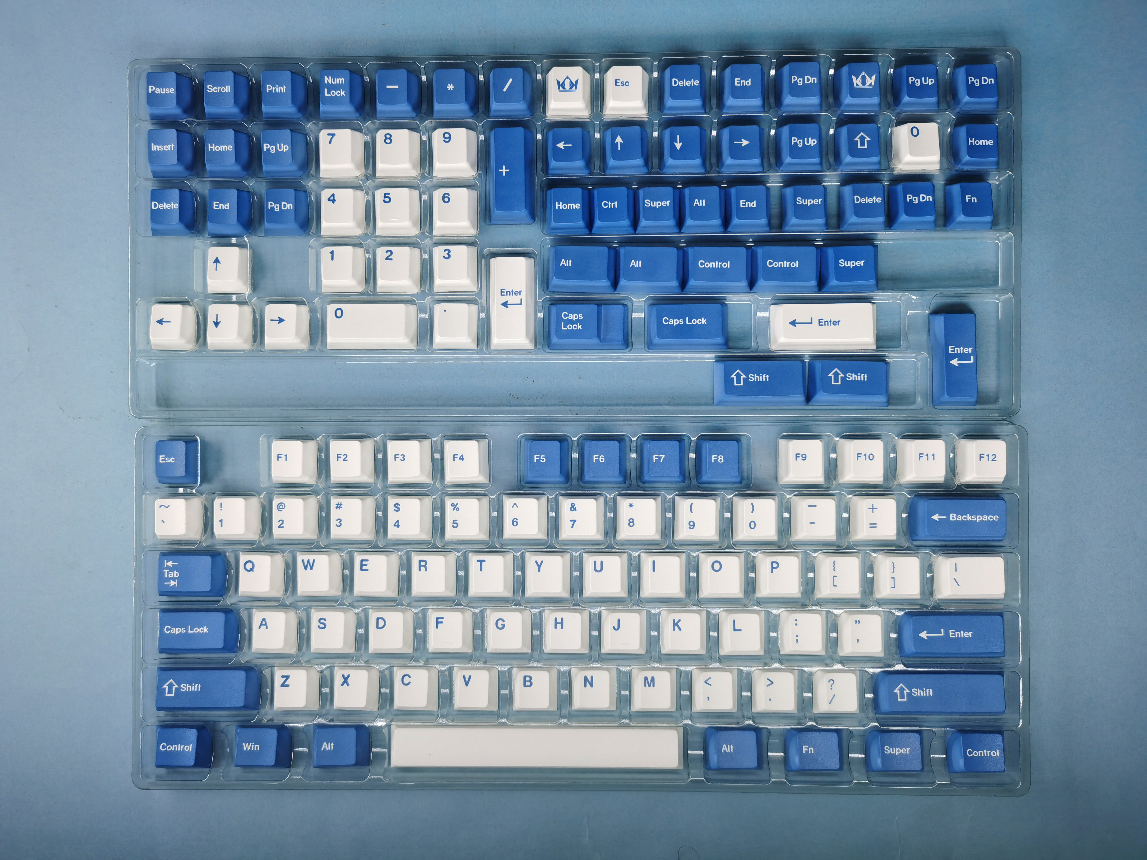 DNDKB MECHANICAL KEYBOARD SUBLIMATION PBT KEYCAP MDA DSA XDA ORIGINAL CLASSIC BLUE KEYCAP