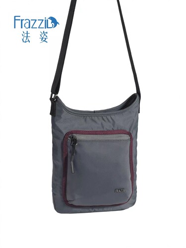 Frazzil/法姿时尚斜挎包包女潮款休闲尼龙布包单肩妈妈日常小方包