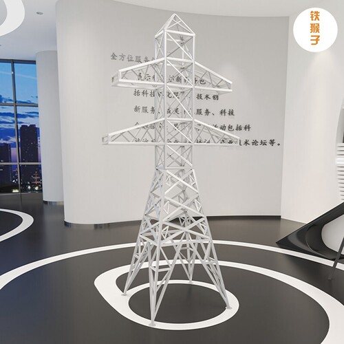 铁艺电力铁塔通信塔酒杯型停电输电设备高压电线塔猫头鹰电塔模型