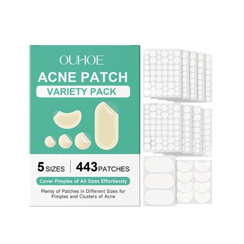 443 Count Pimple Patches for Face痘痘遮瑕贴套装 温和清洁