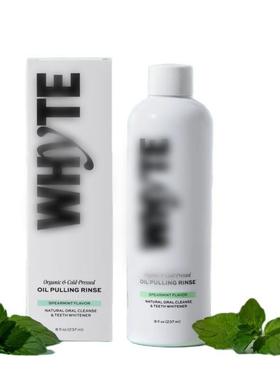 Coconut oil with peppermint essential oil mouthwash 漱口水