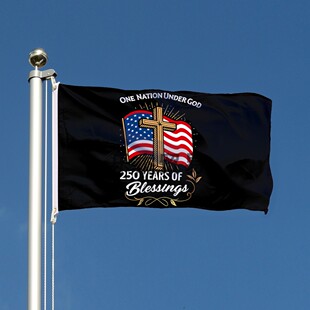 years 印刷 USA 250 涤沦 数码 美国250周年旗帜 America Flag