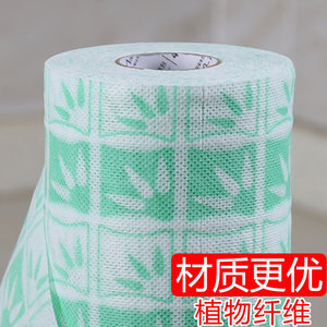 咔咔玛竹叶纹3卷装 水洗 可重复使用 一次性洗碗布无纺布厨房抹布