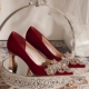 粗跟不累脚敬酒鞋 婚鞋 中式 红色秀禾服尖头高跟鞋 新娘鞋 2025年新款