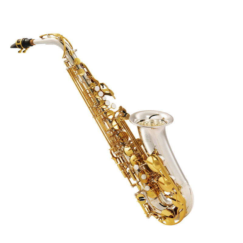 雅马哈YAMAHA YAS-280SGLK  镀银中音降E萨克斯 特殊脖管制作工艺