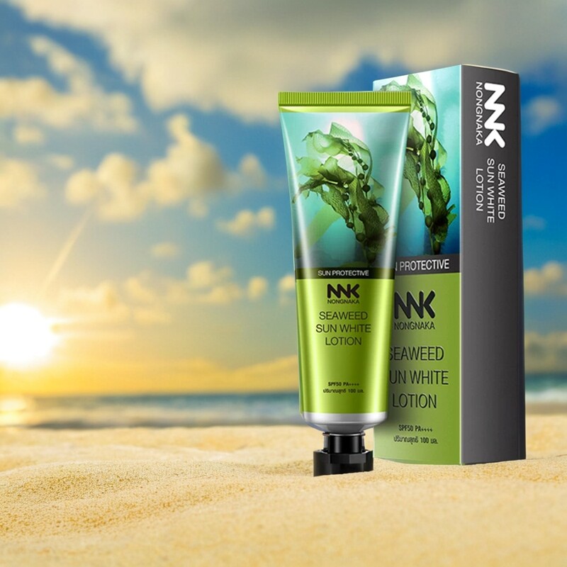 泰国NNK海藻和护霜物理保护面部SPF50全身和护肌肤