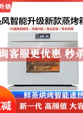 美国西屋 D30/WT30 蒸烤箱家用台式蒸箱烤箱二合一多功能蒸烤一体