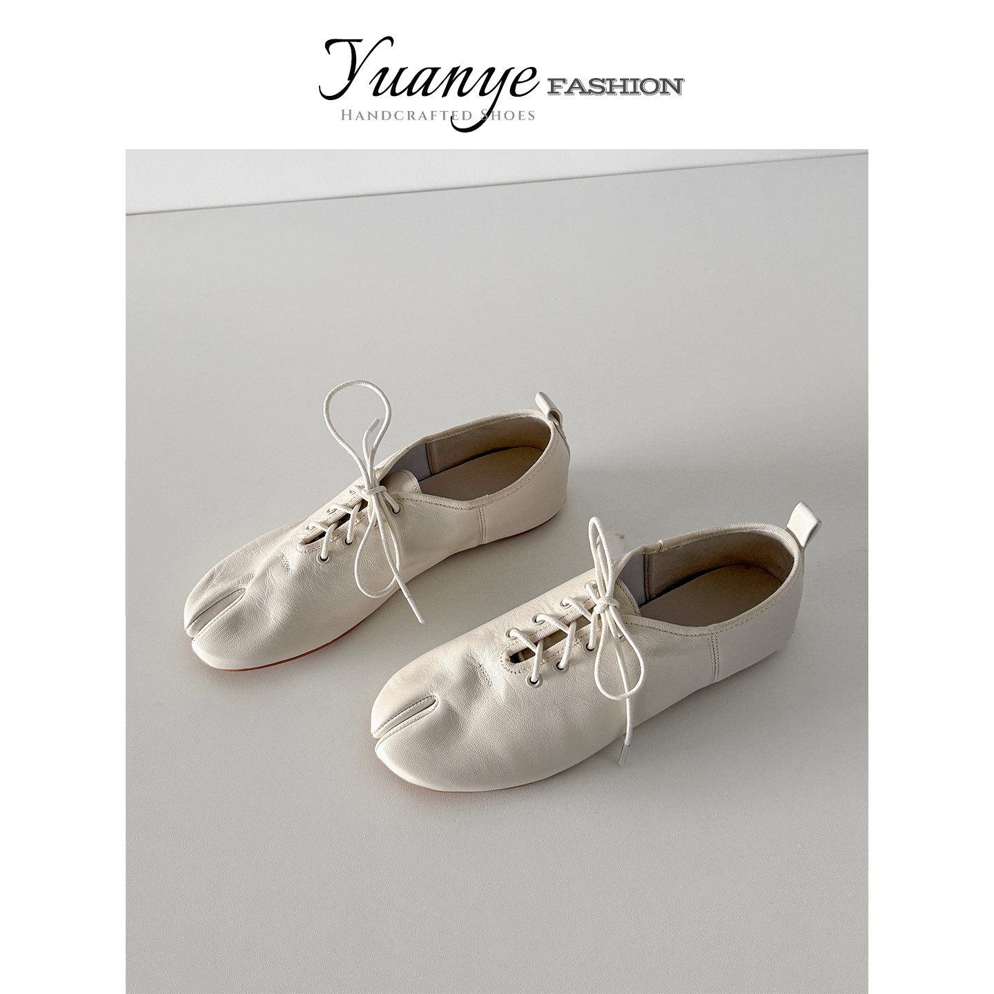 原野Yuanye●枫丹白露！羊皮圆头平底分趾鞋女猪蹄马蹄鞋芭蕾单鞋,女鞋,深口单鞋,淘宝优惠券,粉丝福利购,淘宝优惠卷