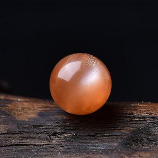 天然太阳石散珠单颗珠子日光石散珠橙月光散珠金沙太阳石diy手链