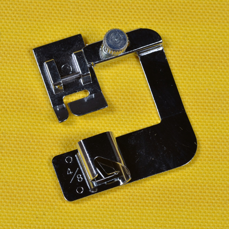 兄弟电动家用缝纫机4/8英寸13mm窗帘裤脚包边13毫米大宽卷边压脚