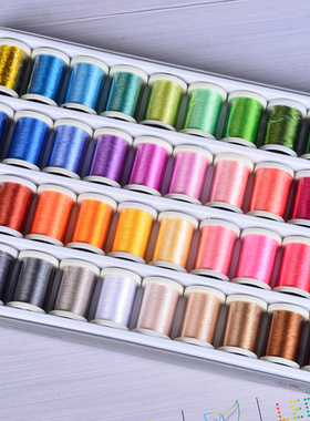 40色彩色绣花线兄弟电脑家用绣花机NV950 NV180DK NV18E NV95E等