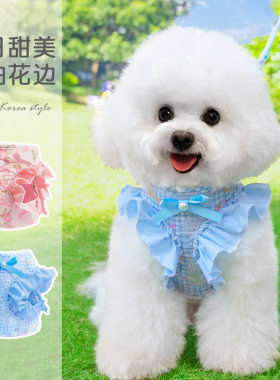 狗狗衣服背带牵引绳遛狗绳狗链子