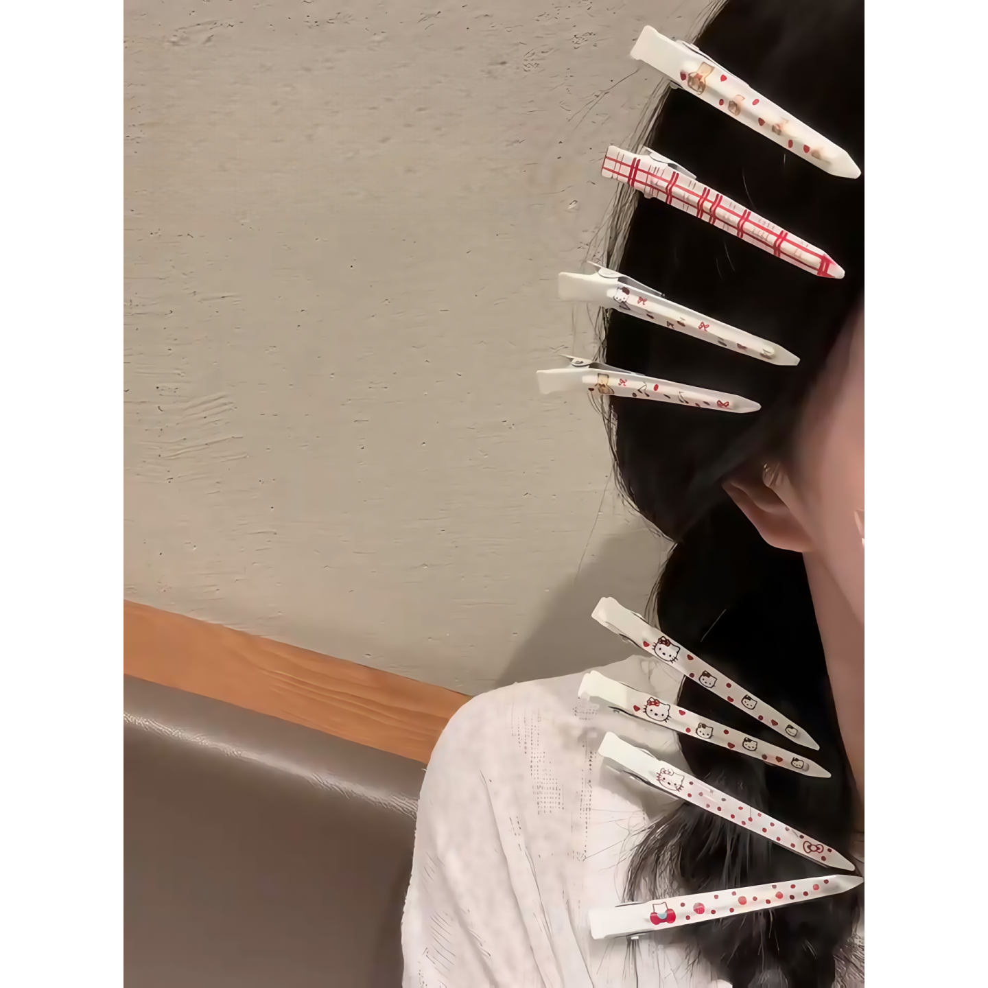 Kitty系列鸭嘴夹女发夹金属定位夹前额侧边夹化妆洗脸无痕夹发卡