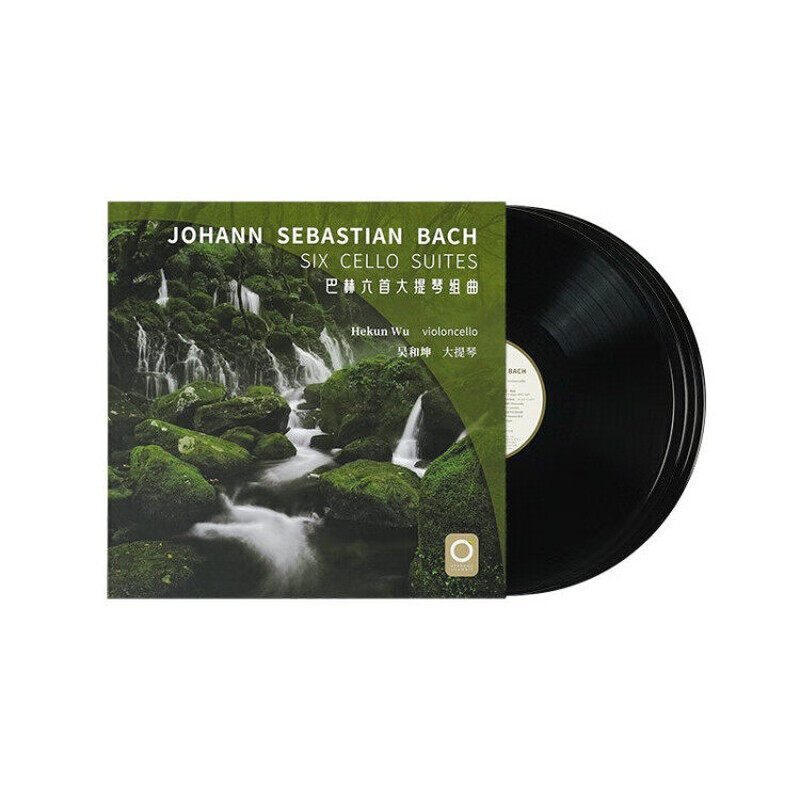 正版 吴和坤 巴赫六首大提琴组曲 4LP黑胶唱片 古典音乐 珍藏套装