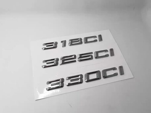 适用于宝马3系318ci 330ci 325ci尾标贴标 字标改装3D车身贴车标