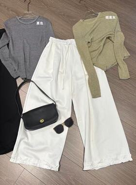 十三行冲款！不拿后悔秋款条纹打底单穿好看上衣女巨显瘦