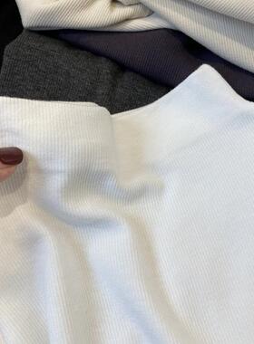 十三行韩系~秋款螺纹棉质感货弹力显瘦高级感打底单穿体恤