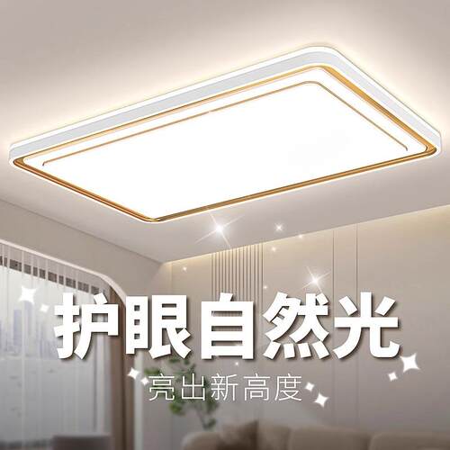 现代简约大气客厅主灯2024新款LED吸顶灯主卧卧室餐厅灯全屋灯具