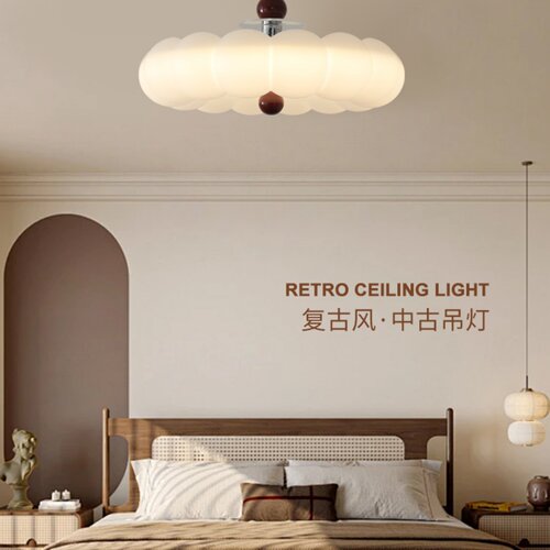 中古风复古吸顶灯LED护眼节能