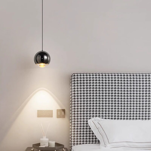 北欧轻奢可升降触摸LED床头吊灯