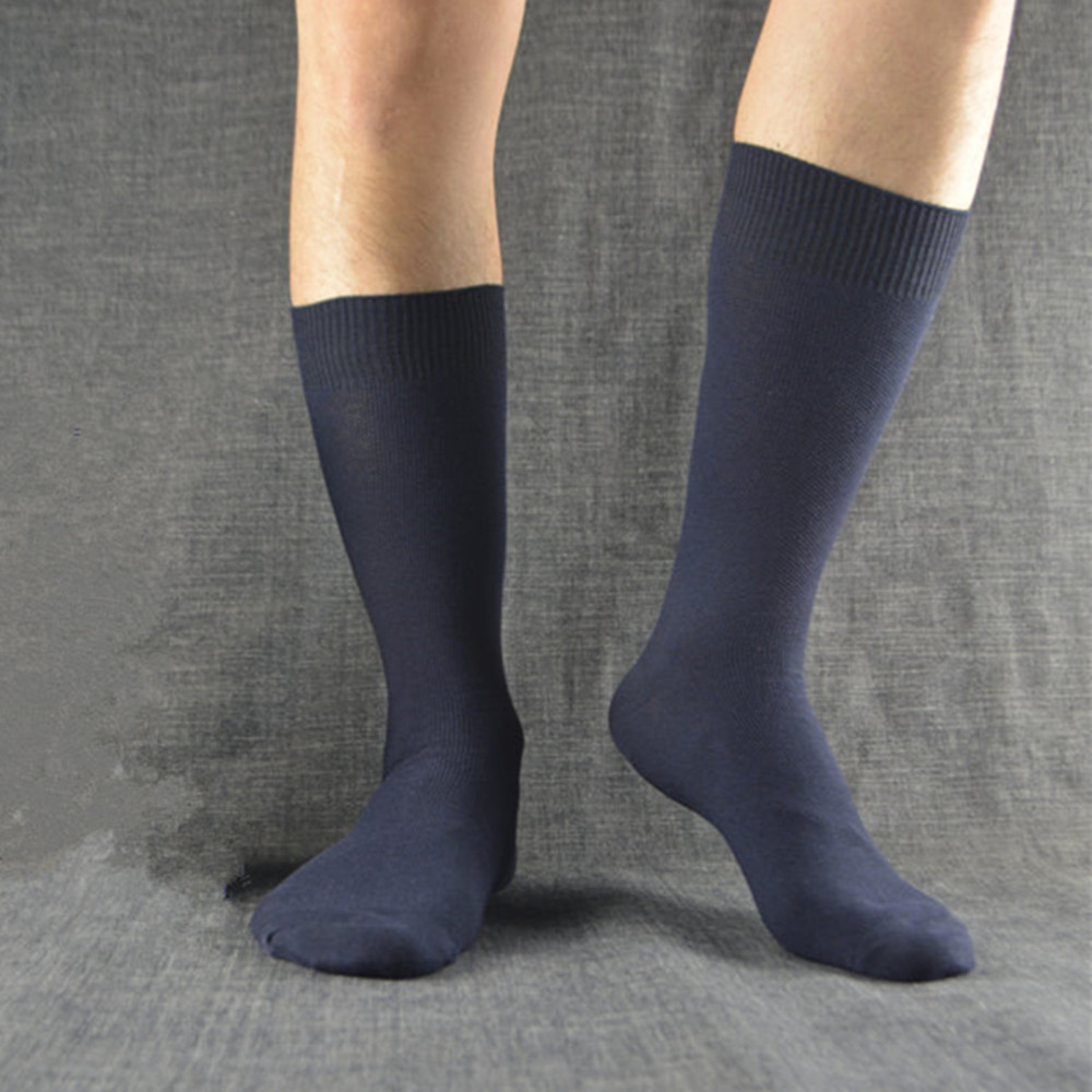 男士长筒袜纯棉吸汗防脚臭