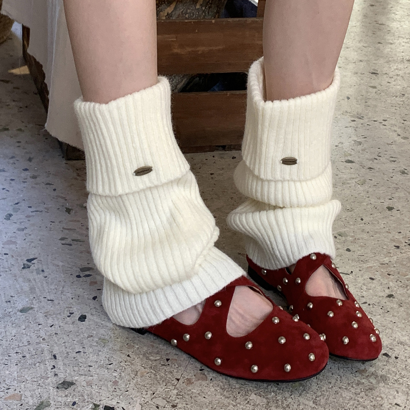 韩系坑条针织翻边袜套百搭纯色金属扣标腿套女秋冬保暖堆堆袜辣妹,女士内衣/男士内衣/家居服,长筒袜,淘宝优惠券,粉丝福利购,淘宝优惠卷