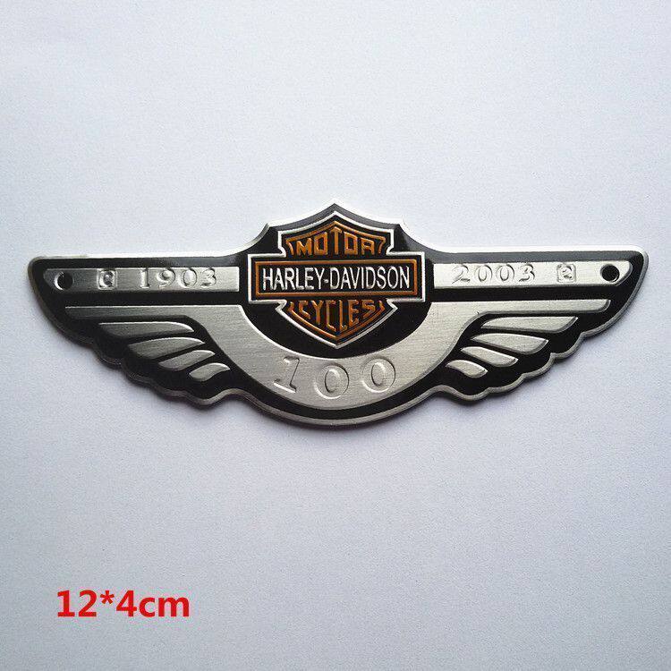 汽车 摩托车100周年标车贴金属车标个性贴标哈雷 110周年纪念标志