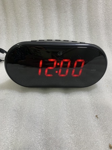 美国GPX钟控收音机超大屏幕显示am 时间闹钟设置电压110伏 fm波段