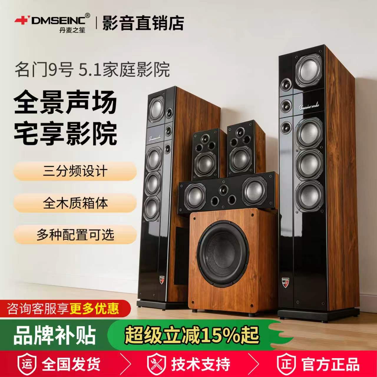 DMSEINC 名门9号音箱套装  家用影音中环环绕音响套装