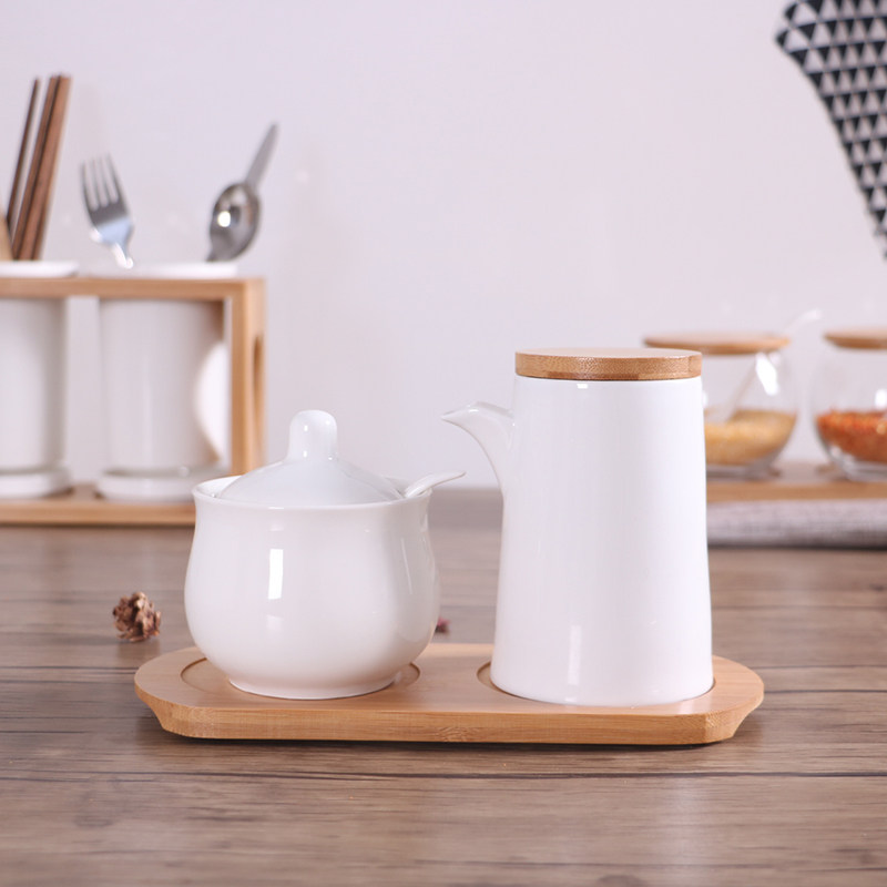 Japanese kitchen appliance table Cruet suit Oil and vinegar pot ceramics Vinegar sauce bottle oil and salt Flavor Seasoning Bottlein the Kitchen/Cooking utensils , Kitchen Gadgets/Kitchen storage , Storage jars/Kitchen storage containers , Seasoning bottles  category - from Buy2taobao.com to provide professional Taobao agent buy service