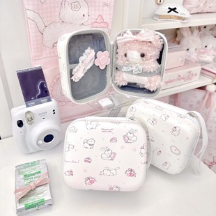 MG原创拍立得收纳包猫咪系列小巧便携数码 相机包适用富士mini12