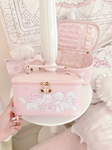 MG原创猫咪化妆包可爱高颜值收纳包大容量便携手提防水旅行收纳包
