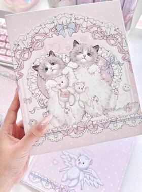 MG原创硬卡册慵懒布偶猫系列细闪追星小卡拍立得收纳册A5硬卡册